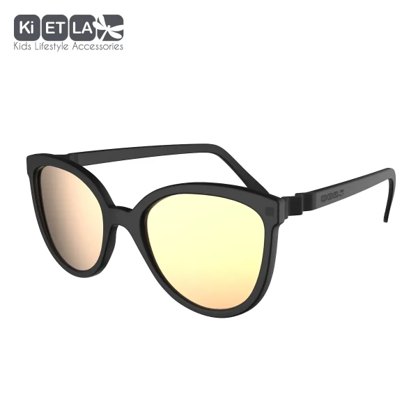 KiETLA CraZyg-Zag slnečné okuliare BuZZ 6-9 rokov black zrkadlovky