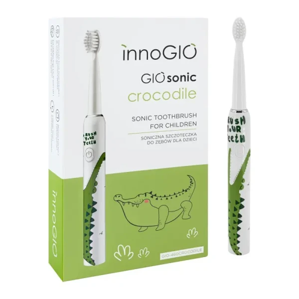 innoGIO Elektronická sonická zubná kefka GIOSonic Crocodile