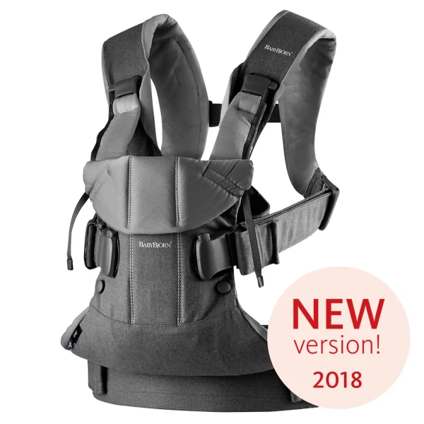 BABYBJORN ONE Ergonomický nosič Denim grey/Dark grey Bavlna