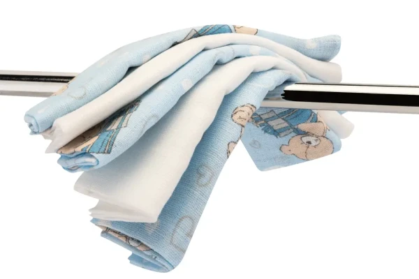 Bomimi OSUŠKA MINI Premium 140 g/m2, 40x40, 5ks (2x biela+3xpotlač), TEDDY-MODRÁ