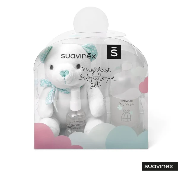 SUAVINEX  Sada MACKO A PARFÉM BABY COLOGNE 100+50 ml