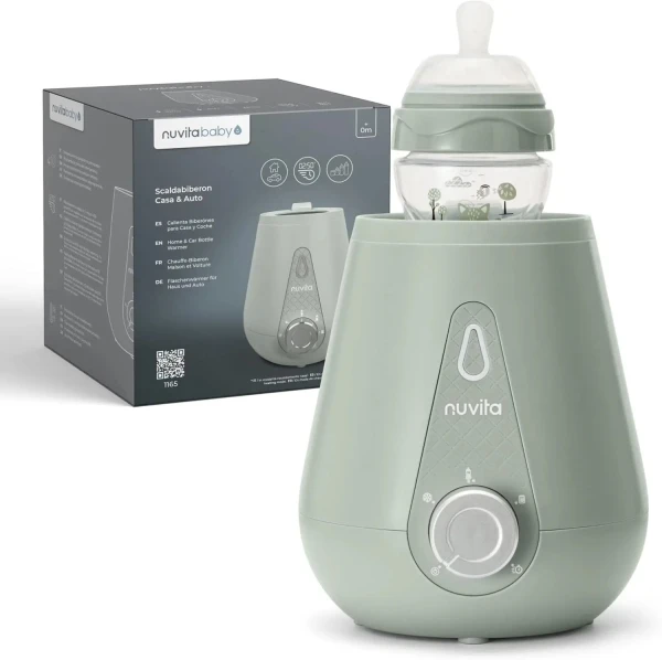 NUVITA Ohrievač fľaše home & car, Sage Green