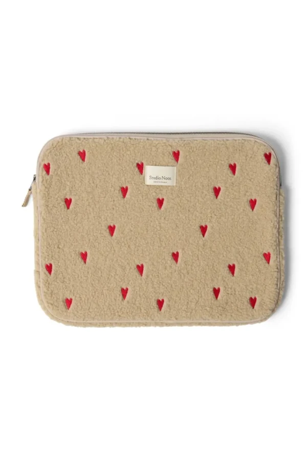 STUDIO NOOS - Teddy Hearts OBAL na Laptop 15´Ecru Hearts