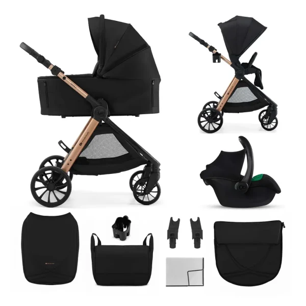 KINDERKRAFT Kočík kombinovaný Vesto 2 3v1 Black