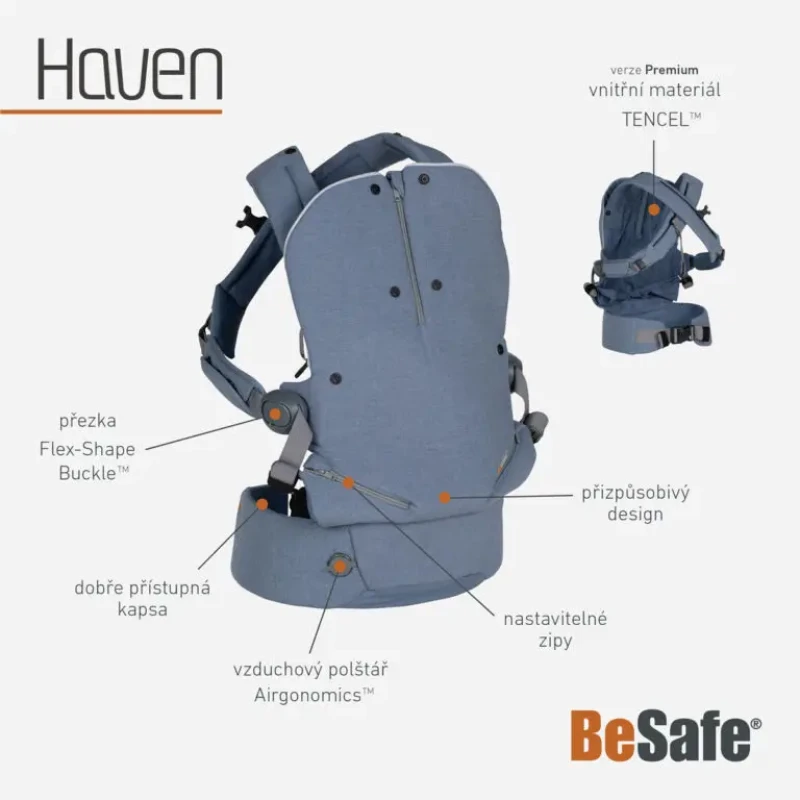 BeSafe nosidlo iZi Haven Premium Leaf Haze