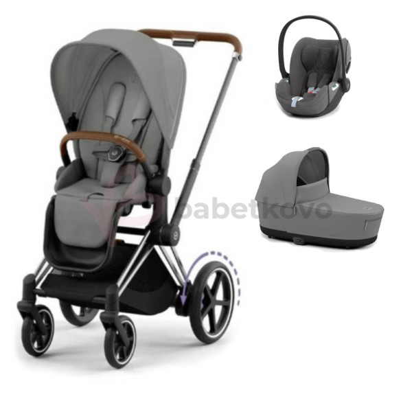 CYBEX E-PRIAM 3-kombinácia CHROME BROWN Mirage Grey