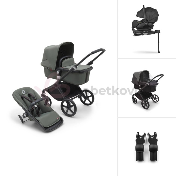 Bugaboo Fox CUB TRIO BUNDLE Black/Forest Green