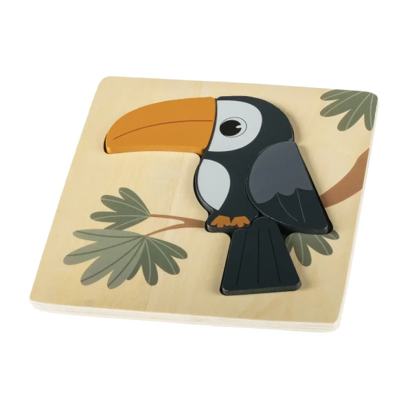 ZOPA Drevené puzzle malé, Toucan