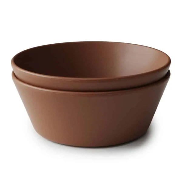 MUSHIE OKRÚHLE OBEDOVÉ MISKY - CARAMEL