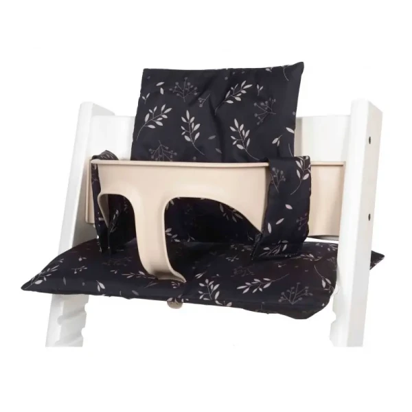 Dooky Výplň do stoličky Seat Cushion Set Romantic Leaves Black