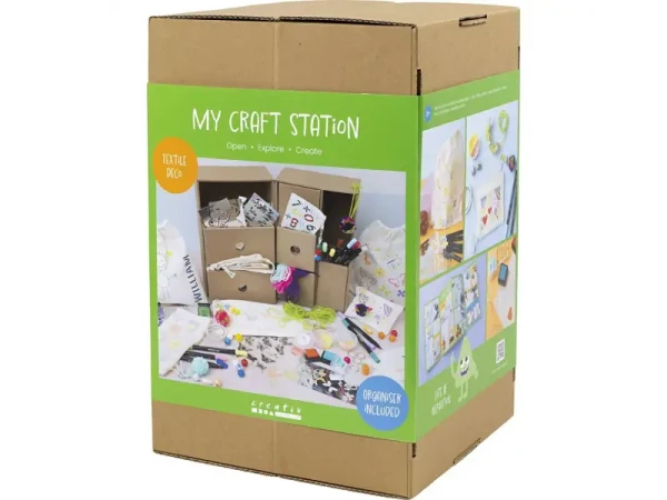 Creativ Company Kreatívna sada Maxi box so zásuvkami Dekorovanie textilu