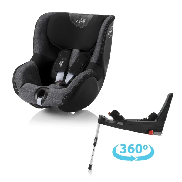 BRITAX RÖMER Autosedačka set Dualfix 5Z + Flex Base 5Z, Graphite Marble
