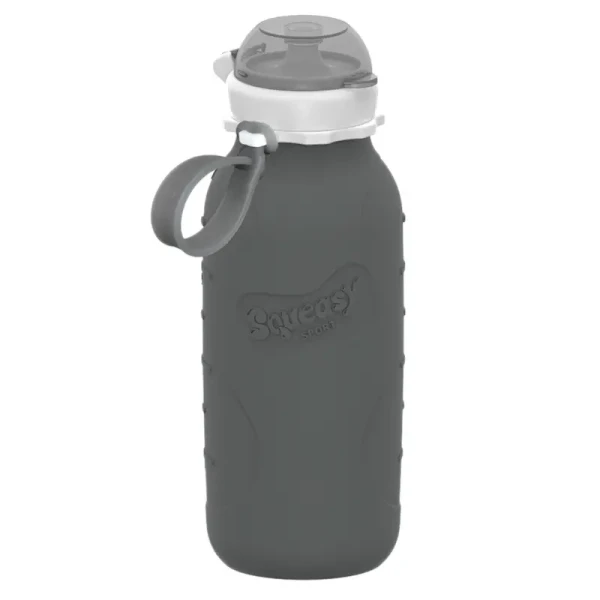 Squeasy Gear silikónová fľaša 480ml | sivá