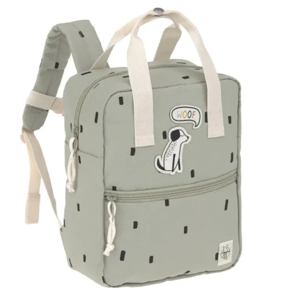 Lässig detský batôžtek Mini Square Backpack Happy Prints light olive