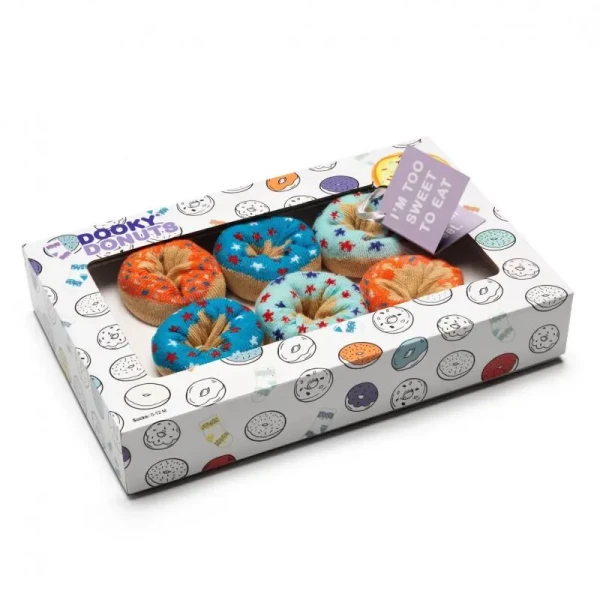 Dooky Gift DONUTS ponožky Blueberry Orange 3 páry