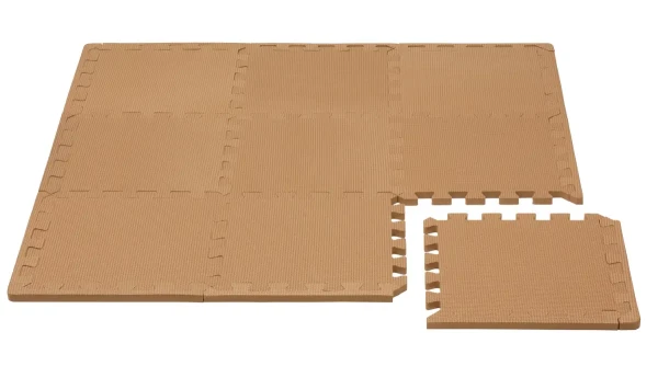 Rialto Baby Hracia podložka puzzle s okrajom Brown 92x92 cm