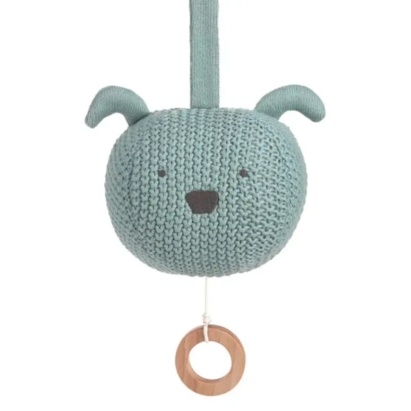 Lässig hudobná hračka Knitted Musical Little Chums dog