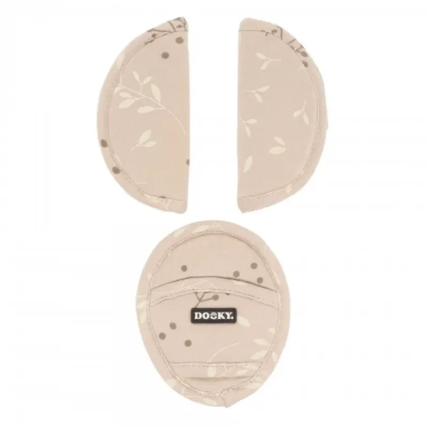 Dooky Chránič pásu Universal Pads Romantic Leaves Beige