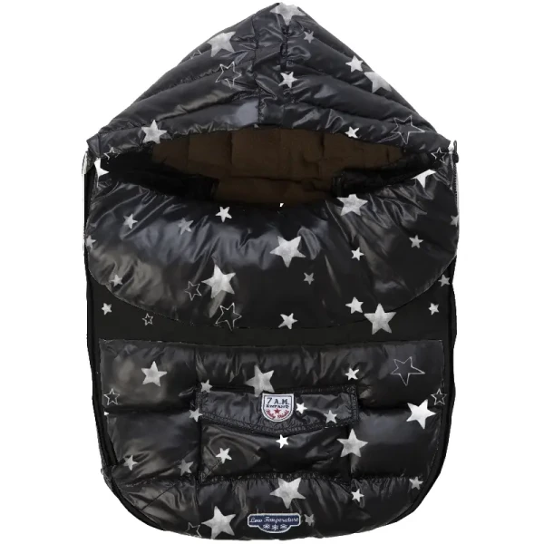 7AM Enfant Baby Shield fusak, Print Black Stars Veľkosť : M