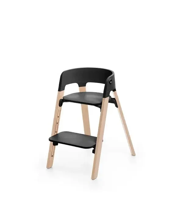 Stokke stolička Steps Complete Black Natural