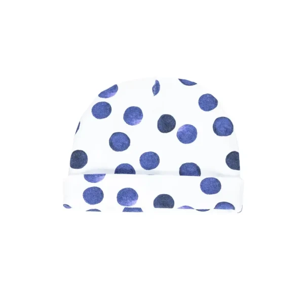 ENIE BABY Čiapka detská s ohybom Blue circle chlapec 9-12m
