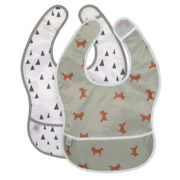 Lässig set 2 ks podbradníkov Lightweight Bib Little Forest fox