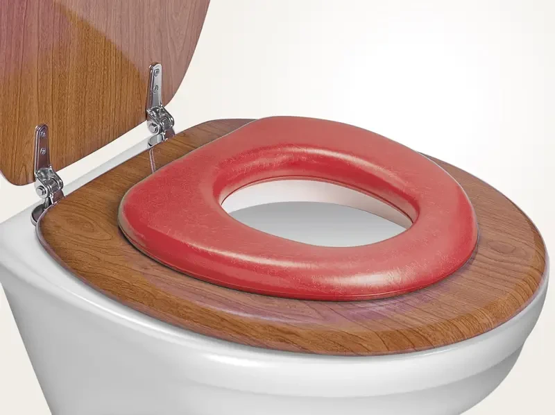 Reer WC sedadlo mäkké červené