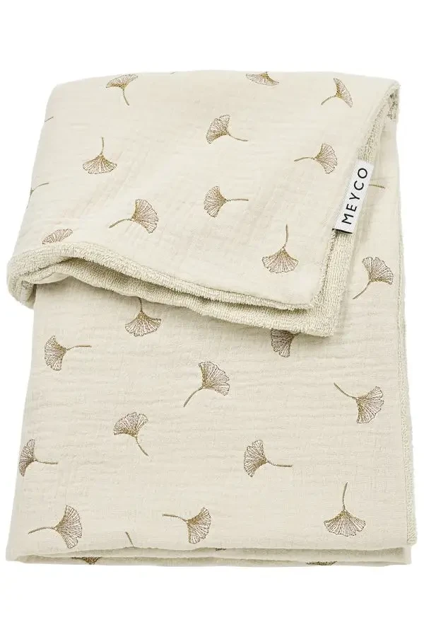 Meyco Mušelínová prikrývka Ginkgo 75x100 - Soft sand