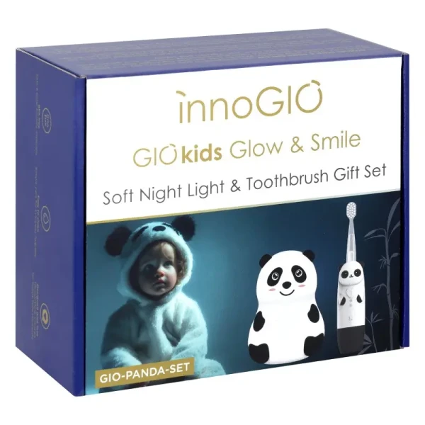 innoGIO PANDA set (lampička + sonická zubná kefka)