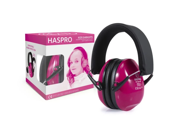 Haspro Hearing Protection KIDS slúchadlá na uši, růžová
