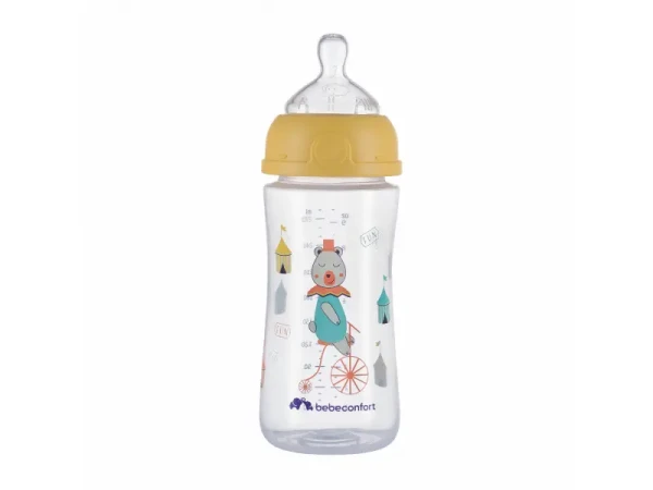 Bebeconfort Dojčenská fľaša Emotion 270ml 0-12m Yellow