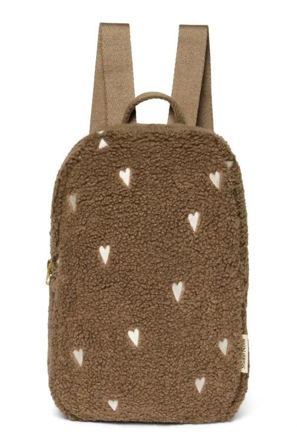 STUDIO NOOS - Teddy Hearts Mini BACKPACK | Brown Hearts