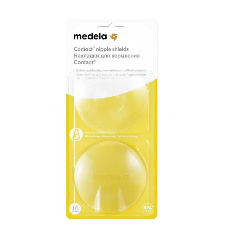 Medela Kontaktné dojčiace klobúčiky - M (20 mm)