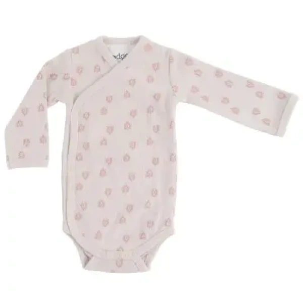 LODGER Body Romper s dlhými rukávmi Print Rib Tan vel. 74