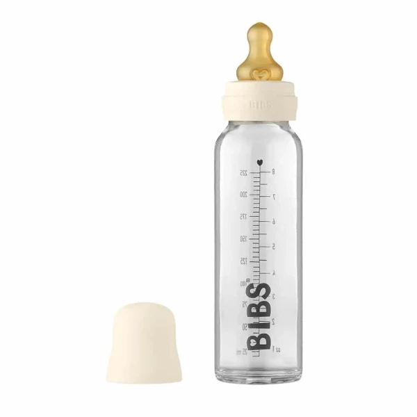 BIBS Baby Bottle sklenená fľaša 225ml Ivory