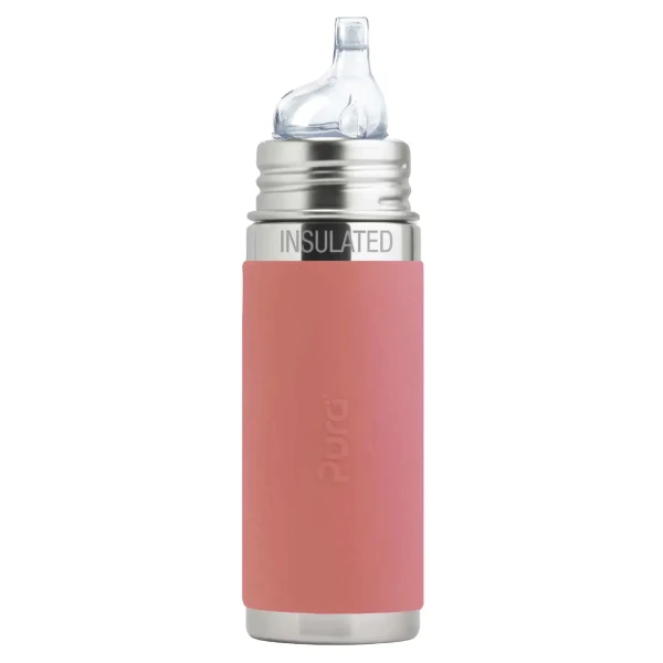 Pura® TERMO fľaša s náustkom 260ml Rose