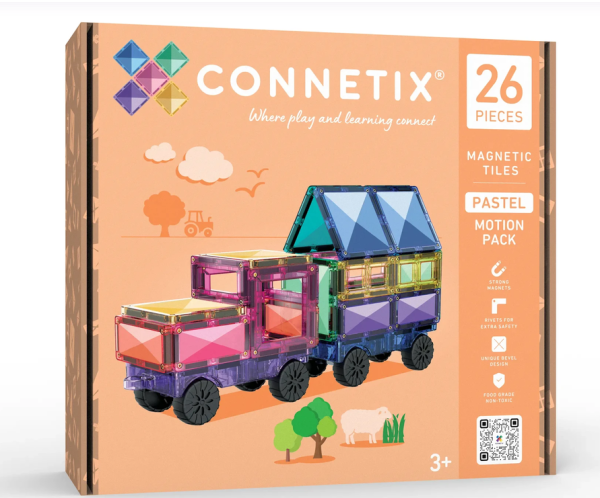 Connetix Magnetická stavebnica - Pastel Motion Pack 26 ks