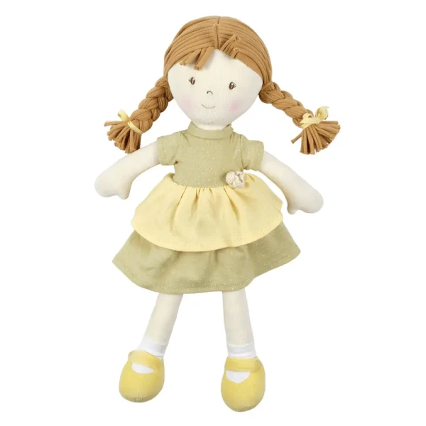Bonikka All Natural látková bábika | Honey zelené šaty