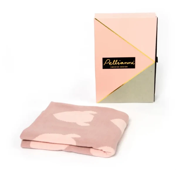 Pellianni Organická pletená deka Pink