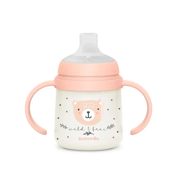 SUAVINEX Prvá fľaša WILD & FREE 150 ml - ružová