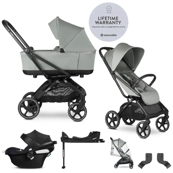 EASYWALKER SET Kočík kombinovaný 4v1 Rockey L Fresh Green + CYBEX Aton B2 i-Size + základňa