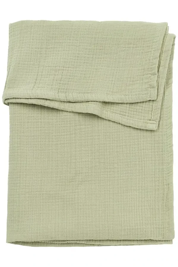 Meyco Mušelínová prikrývka 75x100 - Soft Olive 0.3 TOG