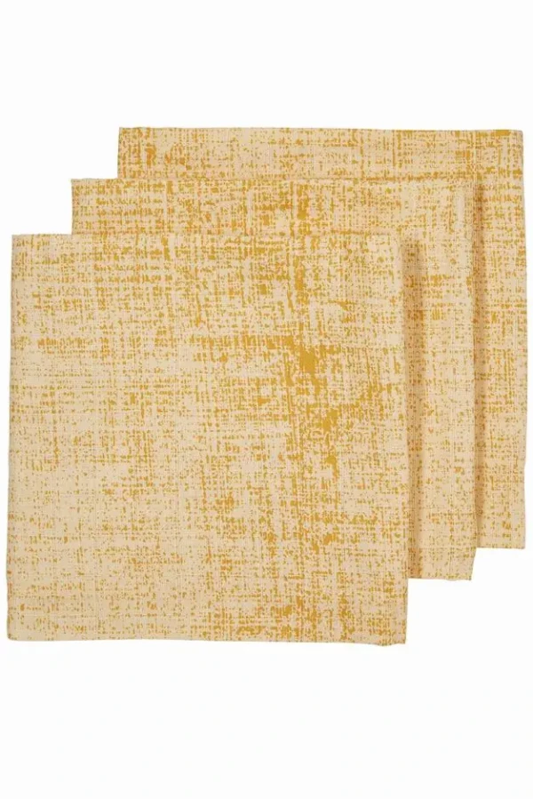 Meyco Plienky 3-balenie Fine lines ochre/yellow