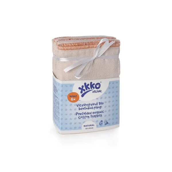 XKKO Organic Viacvrstvové plienky (4/8/4) -  Infant Natural
