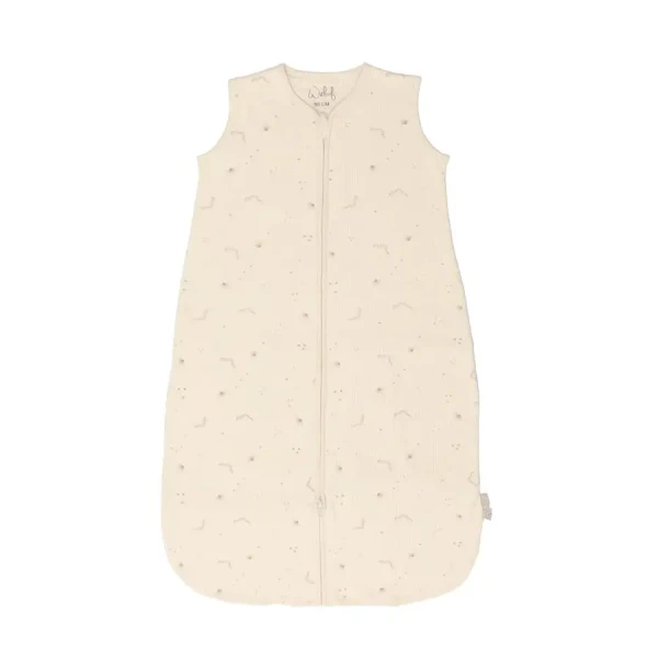 Witlof for kids letný spací vak z džerseja 70 cm Galaxy Dreams Taupe