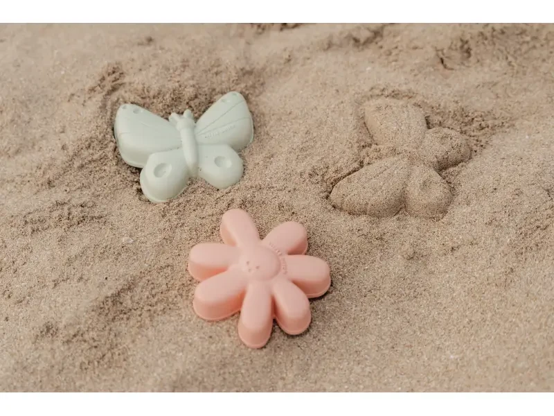 Little Dutch Súprava na piesok 3 ks Kvety a motýle