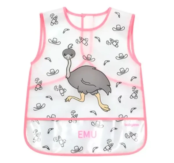 BABYONO Podbradník umývateľný Emu 33 x 40 cm, 24 m +