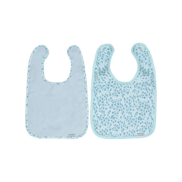 Bebe-Jou Podbradníčky Bébé-Jou Leopard Blue 2 ks