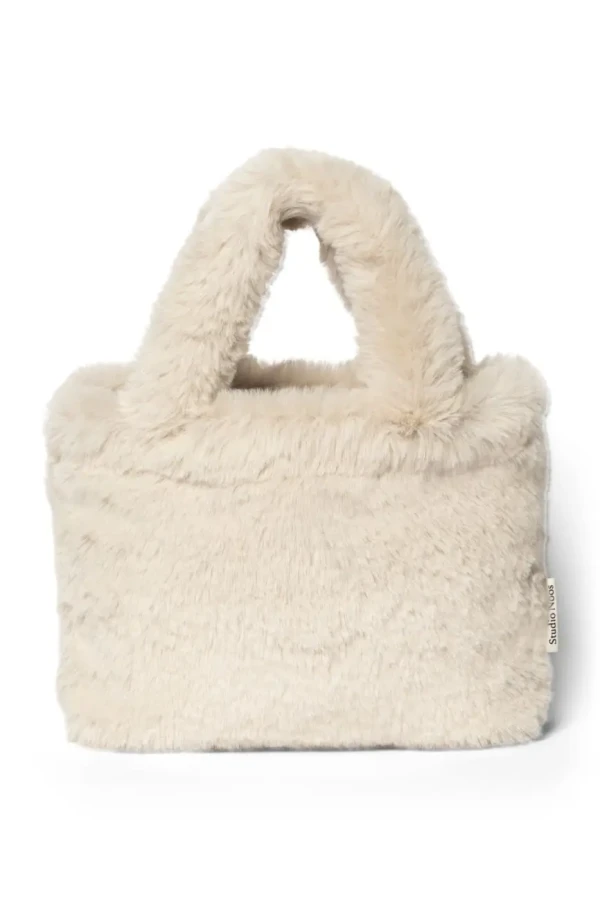 STUDIO NOOS - Faux Fur Mini Handbag Natural