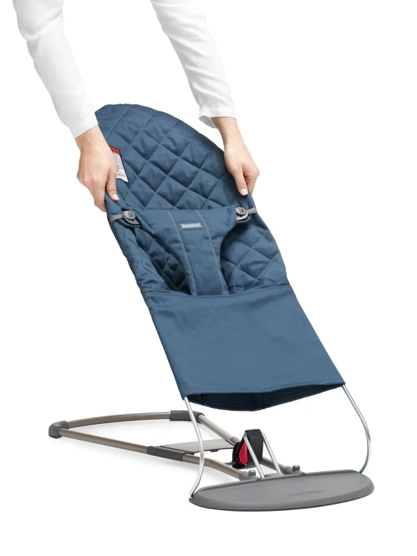 Babybjorn poťah na lehátko Bliss Midnight blue Woven